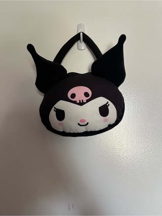 Sanrio Handbags - Sanrio Kuromi Plush Handbag - Black, White & Pink